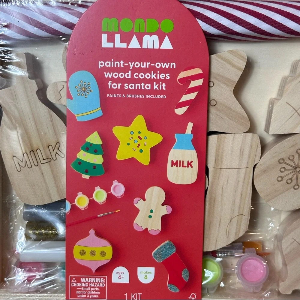 Target Mondo Llama Paint Your Own Wood Cookies for Santa